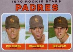 1970 Topps Baseball Cards      573     Rookie Stars-Mike Corkins RC-Rafael Robles-Ron Slocum RC